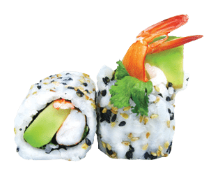 California crevette avocat menthe