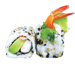 California crevette avocat menthe