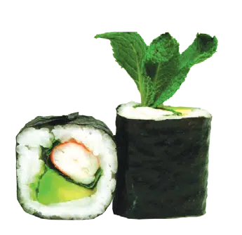 Maki Roll avocat crevette menthe