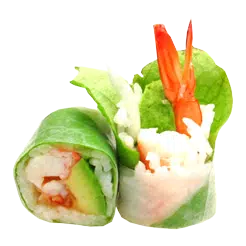 Springroll crevette avocat sauce sumo