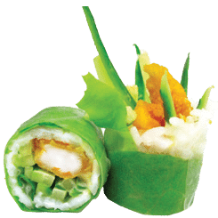Springroll poulet frit concombre sauce sumo