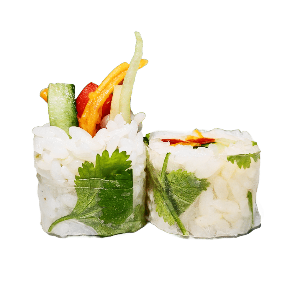 Springroll végétarien coriandre sauce geisha