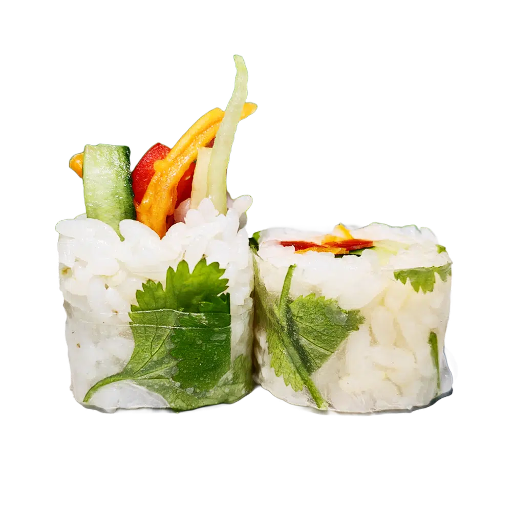 Springroll végétarien coriandre sauce geisha